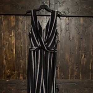 Striped Sleeveless Jumpsuit — Sleek & Effortless